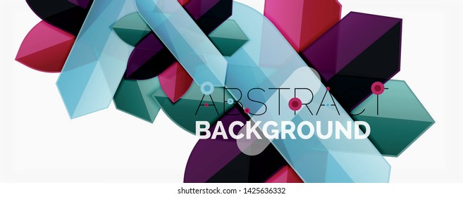 Minimal dynamic geometric vector background
