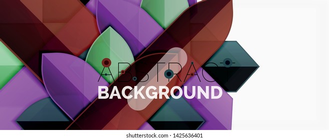 Minimal dynamic geometric vector background