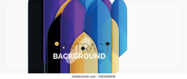 Minimal dynamic geometric vector background