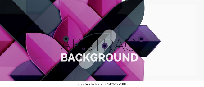 Minimal dynamic geometric vector background