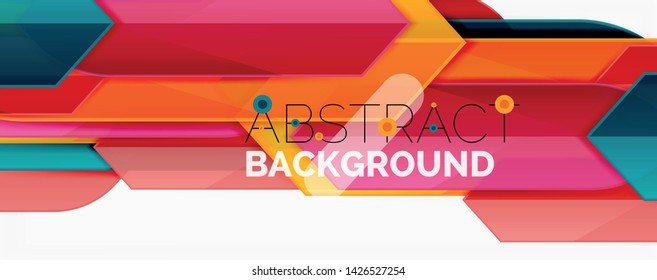 Minimal dynamic geometric vector background