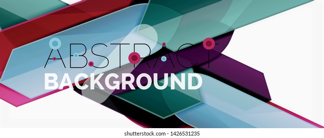 Minimaler dynamischer geometrischer Vektorhintergrund