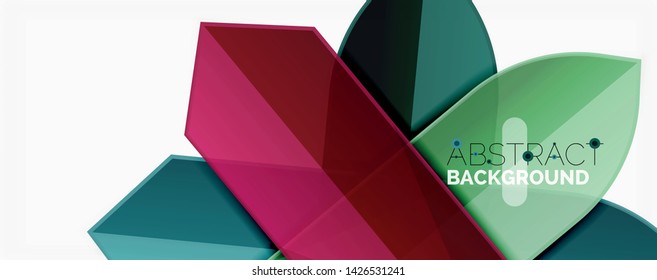 Minimal dynamic geometric vector background
