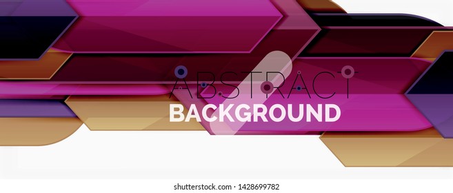 Minimal dynamic geometric vector background