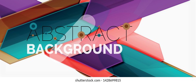 Minimal dynamic geometric vector background