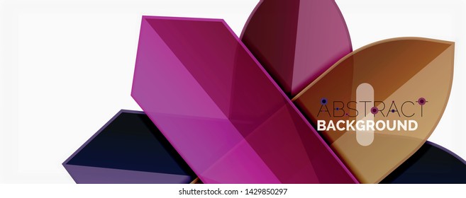 Plano de fundo geométrico do vetor dinâmico mínimo