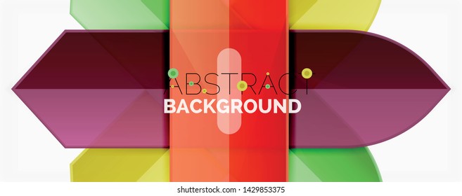 Minimal dynamic geometric vector background