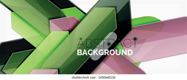 Minimal dynamic geometric vector background