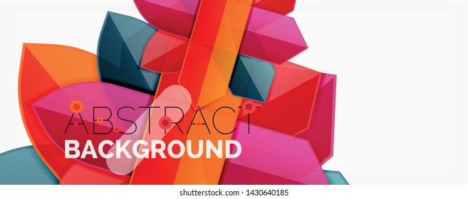 Minimal dynamic geometric vector background