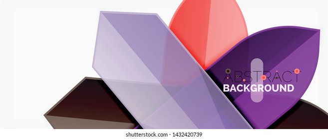 Minimal dynamic geometric vector background