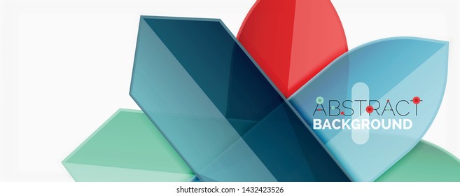 Minimal dynamic geometric vector background