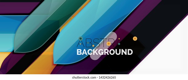 Minimal dynamic geometric vector background
