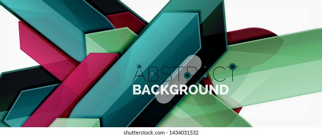 Minimal dynamic geometric vector background