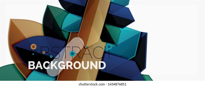Minimal dynamic geometric vector background