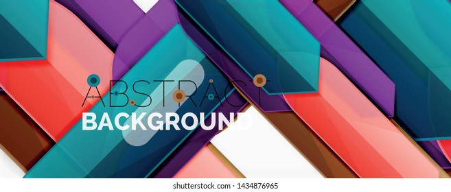 Minimal dynamic geometric vector background