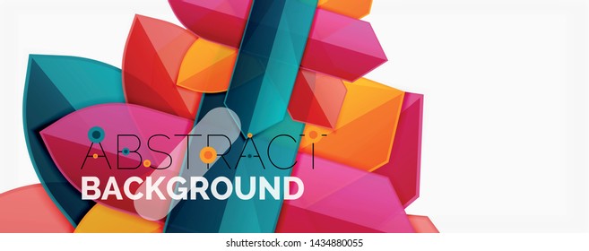 Minimal dynamic geometric vector background