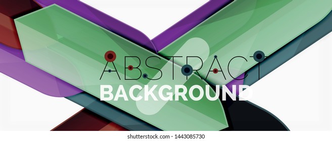 Minimal dynamic geometric vector background