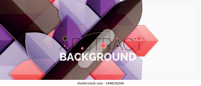 Minimal dynamic geometric vector background