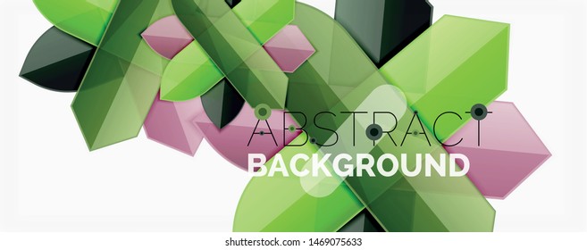 Minimal dynamic geometric vector background
