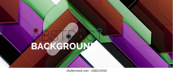 Minimal dynamic geometric vector background