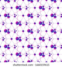 Minimal dynamic gradient on classic blue and Fluorescent pink pattern. Geometric Backdrop for Poster, Modern abstract cover. Brochure, card, Pattern printed shirt. Wrapping paper