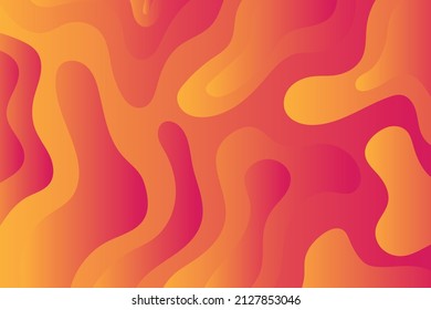 minimal dynamic gradient orange background gradient, poster, banner, abstract creative scribble digital background, modern landing page concept vector.