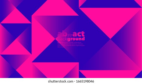 Gradientes dinámicos mínimos sobre fondo azul clásico y rosa fluorescente con espacio de copia.  fondo geométrico para composición de póster, 3d formas. Cubierta abstracta moderna. Folleto, carta.