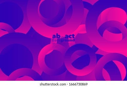 Gradientes dinámicos mínimos sobre fondo azul clásico y rosa fluorescente con espacio de copia.  fondo geométrico para composición de póster, 3d formas. Cubierta abstracta moderna. Folleto, carta.
