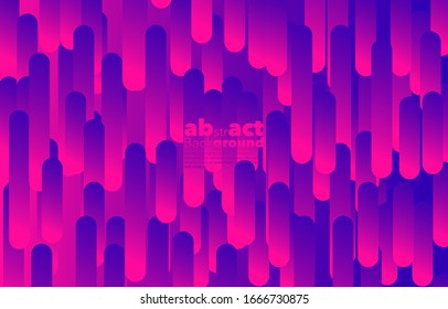 Minimal dynamic gradients on classic blue and Fluorescent pink  background with copy space.  geometric Backdrop for Poster, 3d shapes composition. Modern abstract cover. Brochure, card.