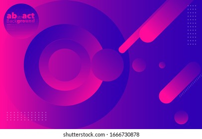Gradientes dinámicos mínimos sobre fondo azul clásico y rosa fluorescente con espacio de copia.  fondo geométrico para composición de póster, 3d formas. Cubierta abstracta moderna. Folleto, carta.