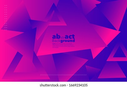 Gradientes dinámicos mínimos sobre fondo azul clásico y rosa fluorescente con espacio de copia.  fondo geométrico para composición de póster, 3d formas. Cubierta abstracta moderna. Folleto, carta.