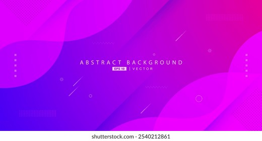 Minimal dynamic purple gradient fluid textured background with 3D style wave liquid color pattern. Eps10 vector