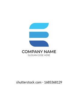 Minimal E Letter Logo 