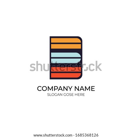 Minimal e letter logo 