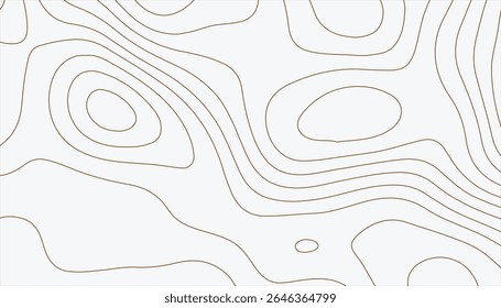 Minimal Earth-Tone Topographic Line Background