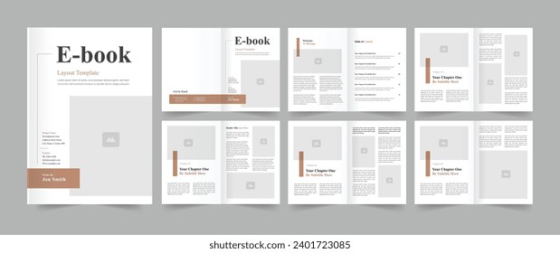 Minimal eBook Template or Workbook eBook Template