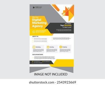 minimal editable business corporate flyer design