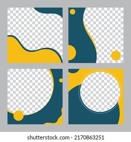 plantilla mínima de banner cuadrado editable. Adecuado para publicaciones en medios sociales y publicidad en Internet