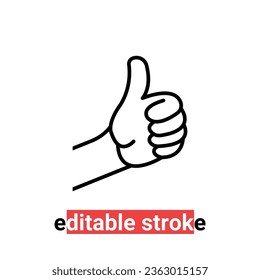 icono de aumento de pulsación mínima editable. tendencia estilo lineart diseño de arte gráfico simple logotipo moderno aislado en fondo blanco. concepto de medios sociales o botón de red como primer lugar o seguir