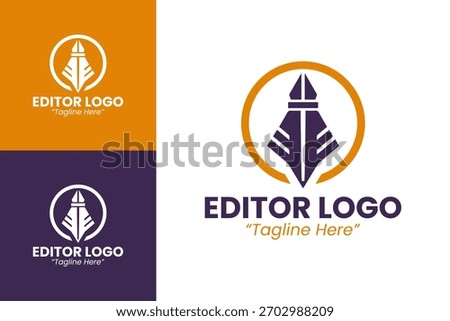 Minimal editor emblem focused on clarity, structure, and content accuracy.