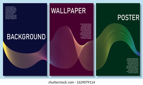 Minimal Editorial Vector covers design. Future Poster template.