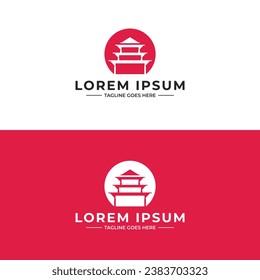 Minimal education logo design template, the concept for academy, graduation. Pen, pencil, and cap iconic concept, Modern Islamic Luxury Logo Template