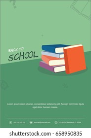minimal education poster of back to school