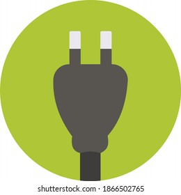 Ilustración mínima de concepto de zapato de interruptor eléctrico
