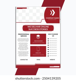 minimal elegant flayer design template