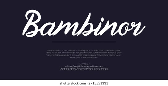 Fuente de escritura manuscrita minimalista y elegante con un aspecto refinado, ideal para la marca de lujo y diseños sofisticados.