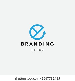 Minimal elegante monograma letra de arte "C" logo Plantilla