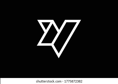 Minimal elegantes Monogram-Logo. Hervorragende professionelle trendige und beeindruckende künstlerische VN NV initiale Alphabet Icon Logo. Premium Business Logo. Weiße Farbe auf schwarzem Hintergrund