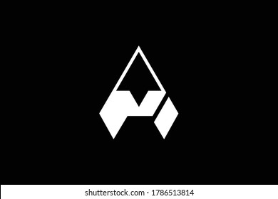 Minimal elegantes Monogram-Logo. Hervorragendes professionelles trendiges, beeindruckendes künstlerisches A AP PA Initial-basiertes Alphabet-Icon-Logo. Premium Business Logo. Weiße Farbe auf schwarzem Hintergrund