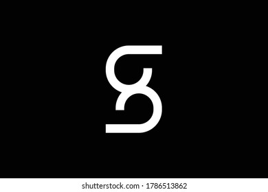 Minimal Elegant Monogram Art Logo Outstanding Stock Vector (Royalty ...